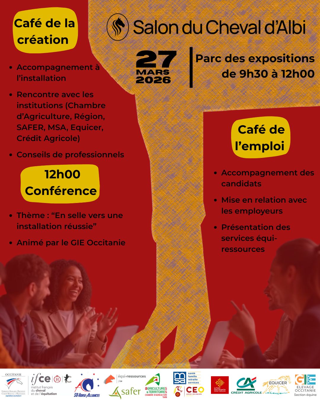 Les Cafés de l’Emploi & de la Création – Salon du Cheval d’Albi 2026